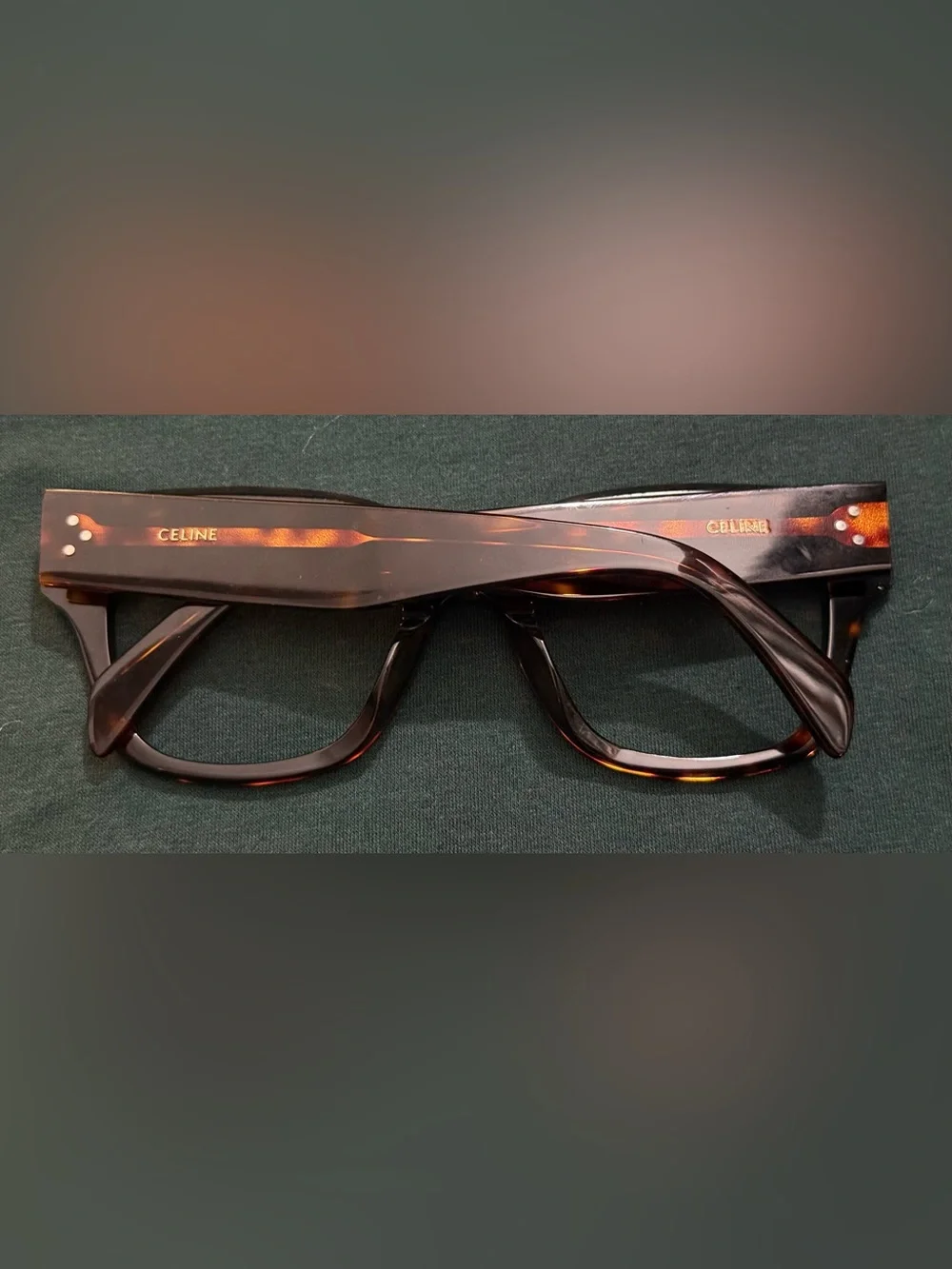 Celine CL5110U Shiny Dark Havana RX Sunglasses.
